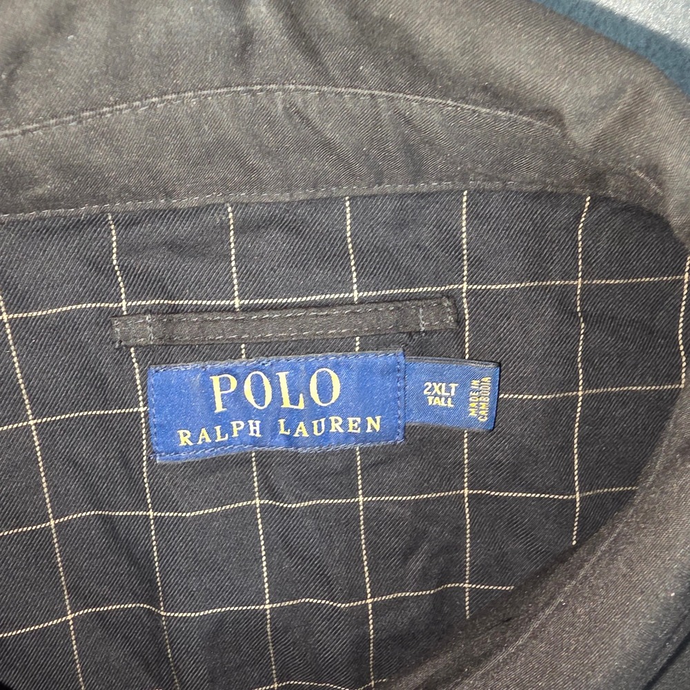Polo Ralph Lauren Mens Black Bi-Swing Windbreaker Jacket 2XLT Tall Harrington - Picture 3 of 8
